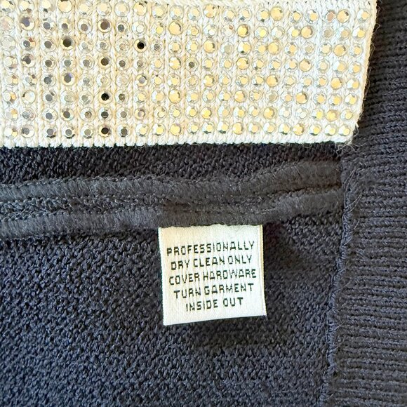 Vintage St. John Evening Crystal Embellished Formal Gown Skirt Set Size 14 - Picture 8 of 17